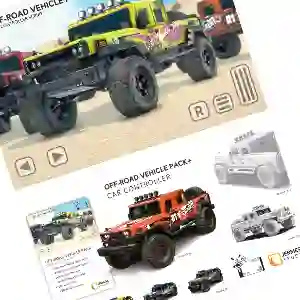 Off-Road Vehicle Pack + Car Controller Script 3d game asset for Unity